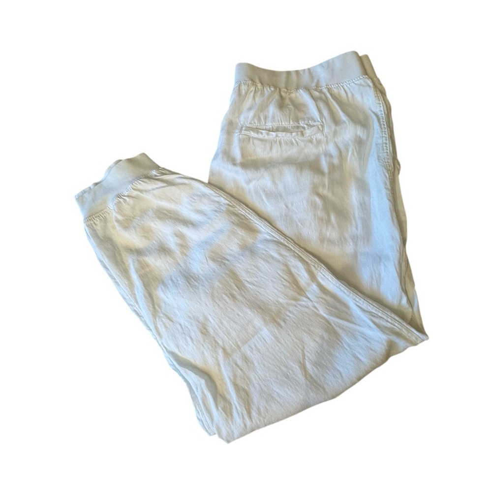 FAHERTY Women’s Arlie Jogger White Size XXL Tencel Linen Cotton - Picture 7 of 16